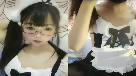 福利姬奶茶喵超爱吃精饭，贪吃小馋猫求喂饱