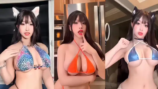 TikTok极品尤物【asianbunnyx】点燃无数人心！